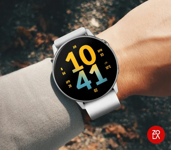 Splash Yellow Watch Face screenshot 3