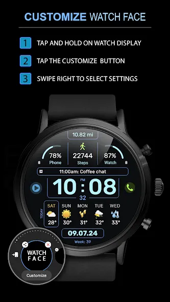 WFP 341 Informer watch face screenshot 3