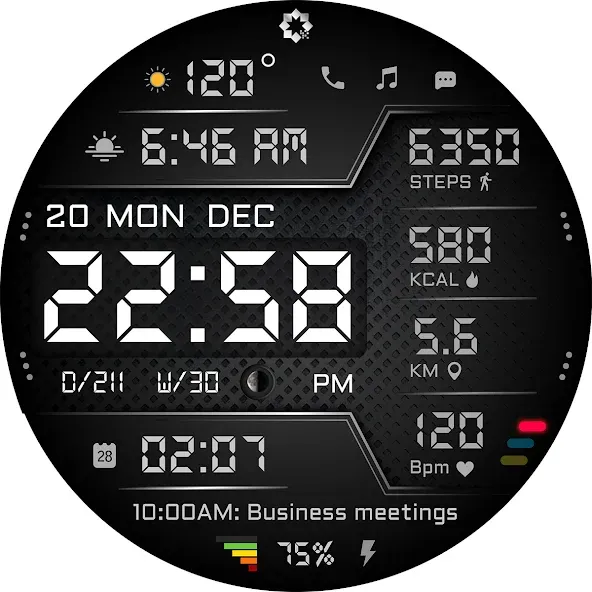 A440 Digital Health Face screenshot 31