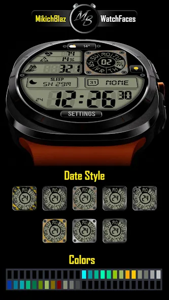 Digital Watch Face MB401 screenshot 4