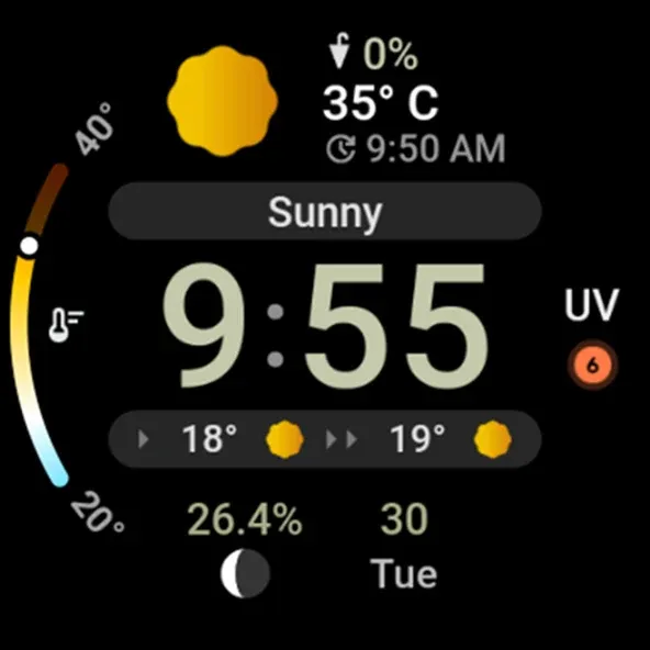 Just Weather: Watch Face screenshot 10