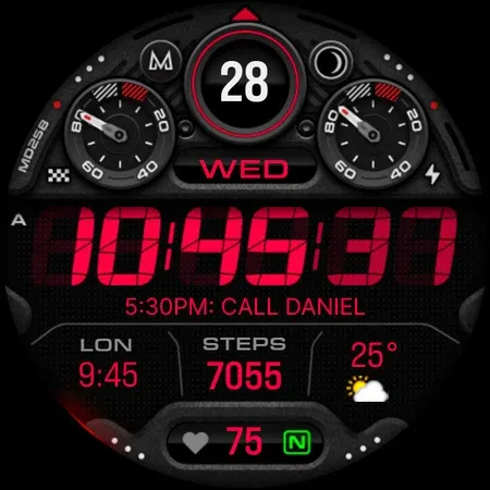 MD258 Digital watch face screenshot 32