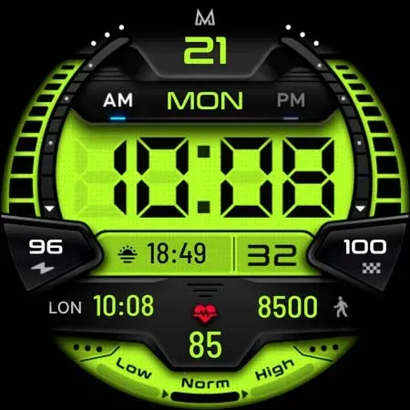 MD244 LCD Digital watch face screenshot 15