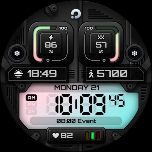 PRADO X96 Digital Watch Face screenshot 10