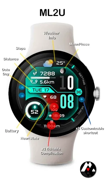 ML2U 269 Watch Face screenshot 2