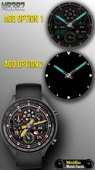 Hybrid Watch Face MB382 screenshot 5