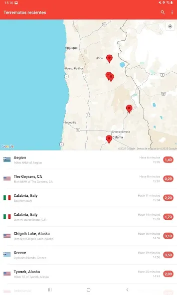 Mis Alertas de Terremotos screenshot 6