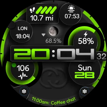 Digital Watch Face CUE110 screenshot 12