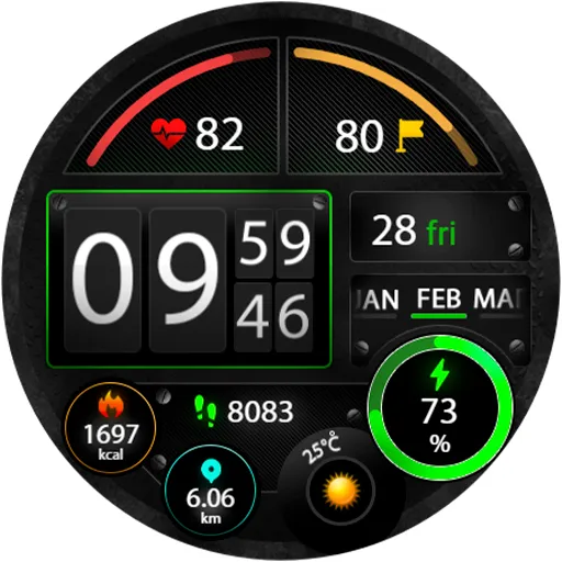 TechGauge Watch Face screenshot 11