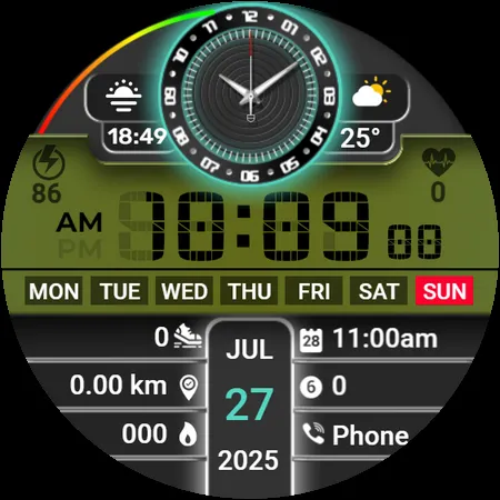 SY18 Watch Face for Wear OS screenshot 27