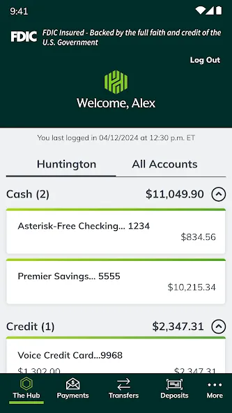 Huntington Mobile Banking screenshot 1