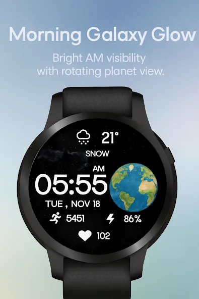 Earth Galaxy WatchFace screenshot 8