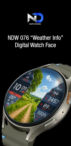 Weather Watchface — NDW076 screenshot 1
