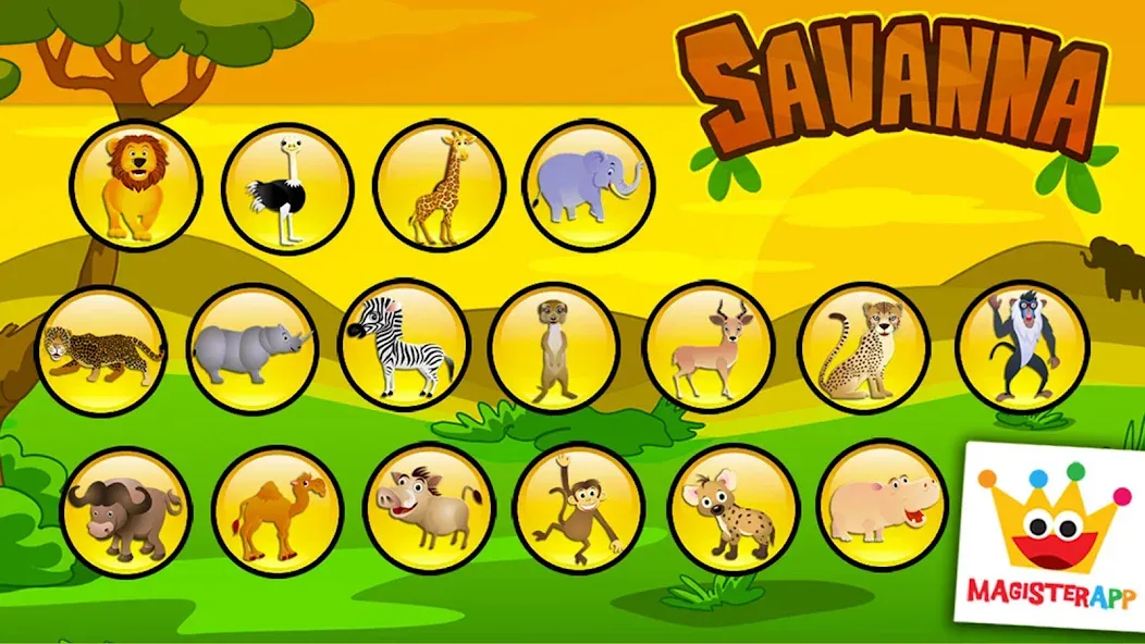Savanna - Puzzles and Coloring screenshot 5