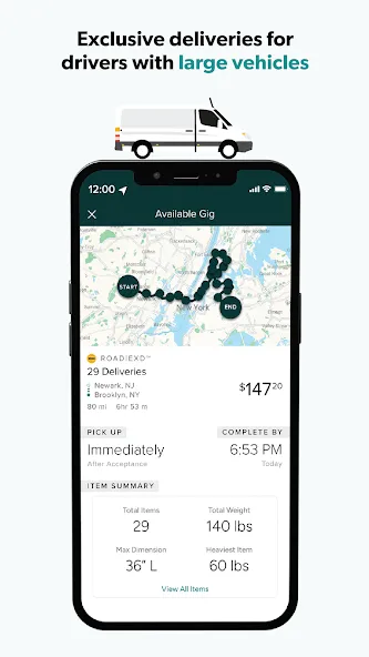 Roadie Driver screenshot 4
