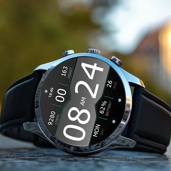 Key WF35 Digital Watch Face screenshot 5