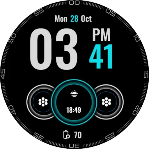 Big Digital Clock Watch Face screenshot 15