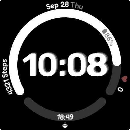 Smile Watch Face by KYB screenshot 5