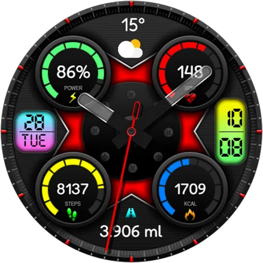 Hybrid TANKAN URX24 Watch face screenshot 18