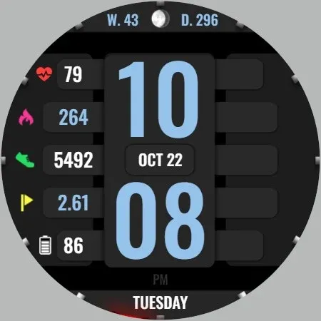 WR 017 Digital Watch Face screenshot 27