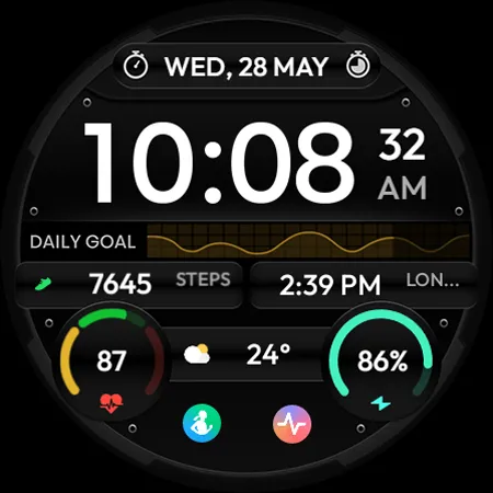 TVV Sport 8 Digital Watch Face screenshot 7
