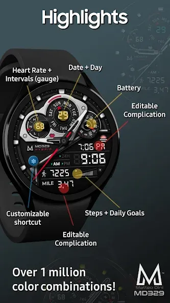 MD329 Hybrid Watch Face screenshot 6