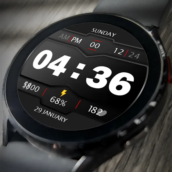 Digital Watch Face Key 017 screenshot 1