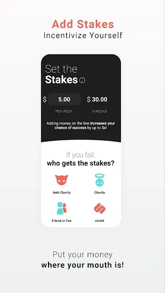 stickK: Goals & Accountability screenshot 3