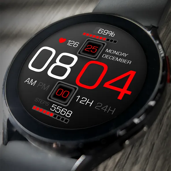 Key111 Digital Sport WatchFace screenshot 1