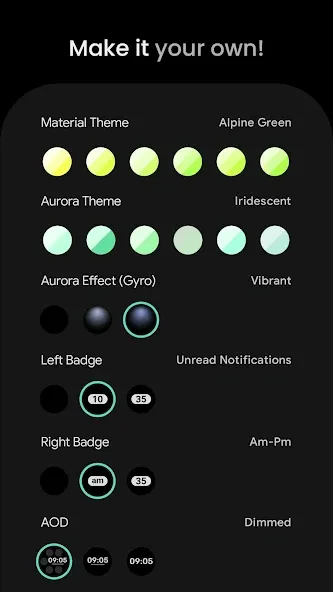 Aurora Watch Face screenshot 3