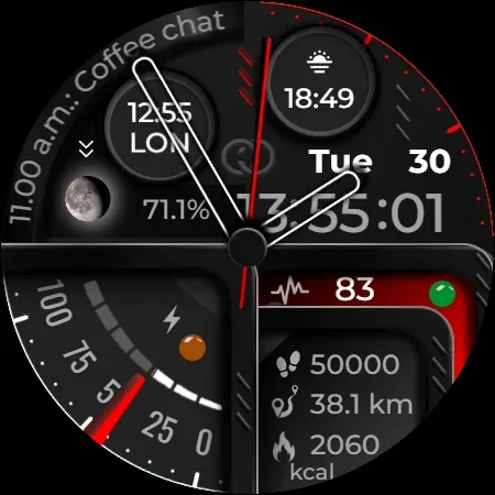 Digital Watch Face CUE101 screenshot 13