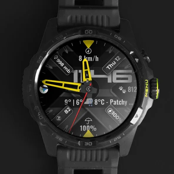Hybrid Watch Face CUE135 screenshot 5