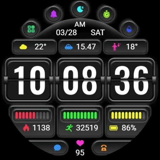 Page Turning Clock ZKin Watch screenshot 41