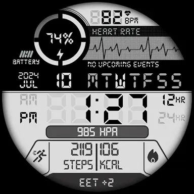 Tancha S61 Retro Watch Face screenshot 17