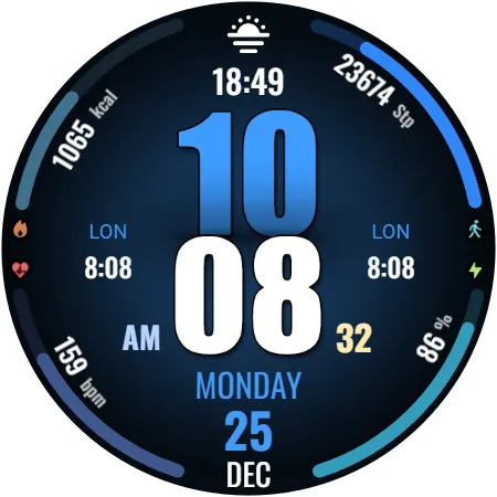 WFP 317 Digital watch face screenshot 44