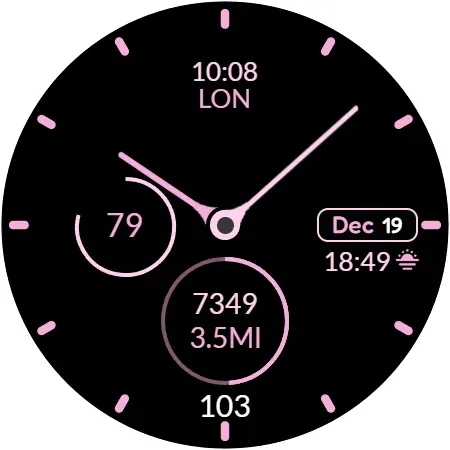 Clean Analog watch face screenshot 16