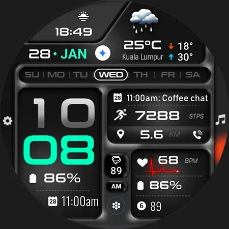 ML2U 380 Tactical Watch Face screenshot 27
