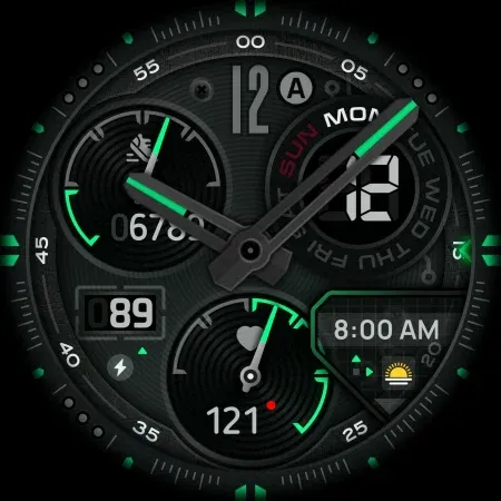SH004 Watch Face, WearOS watch screenshot 13