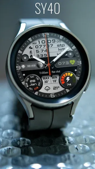SY40 Watch Face for Wear OS screenshot 1