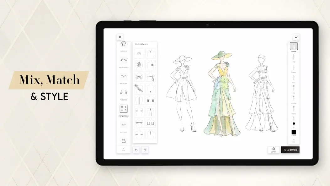 Fashion Design Clothes: Sketch screenshot 10