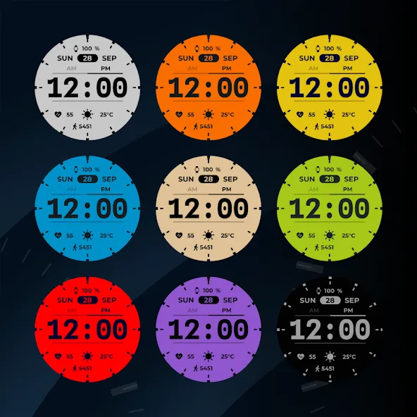 Clear Type Watch Face screenshot 3