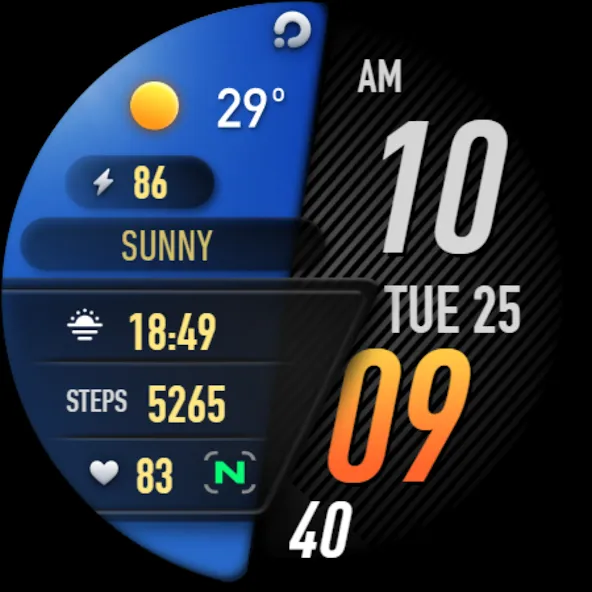 PRADO 23 Weather Watch Face screenshot 11