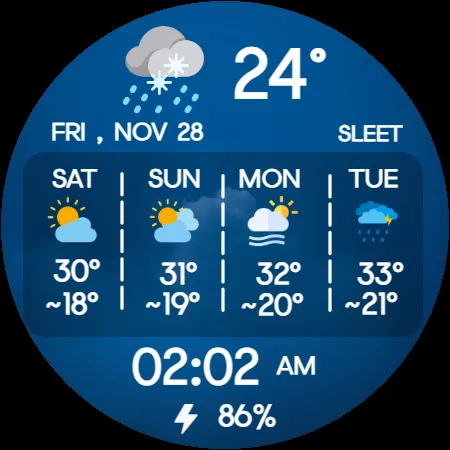 Weather Forecast for Wear OS screenshot 17