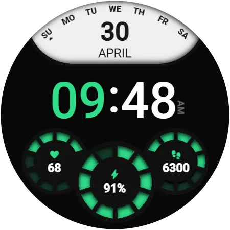 DS D002 - Digital watch face screenshot 4