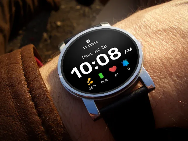 Pixel Style Watch Face screenshot 3