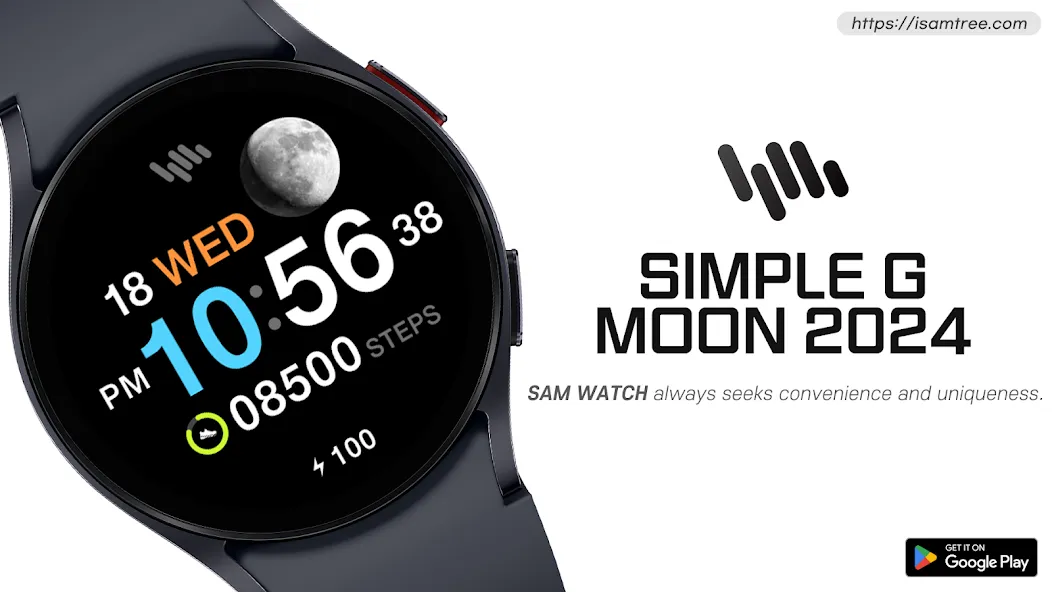 SamWatch Simple G Moon 2024 screenshot 1