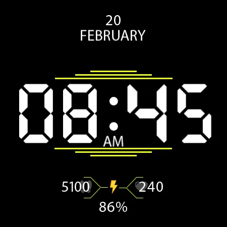 Key037 Digital Watch Face screenshot 25