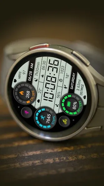 Retro Functional LCD ZKinWatch screenshot 3