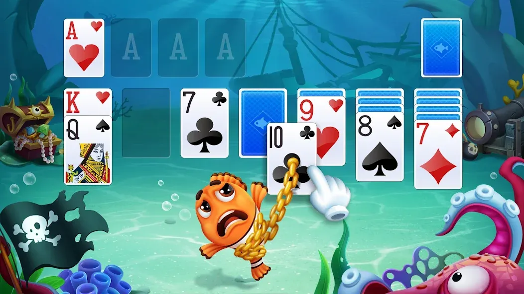 Solitaire - Fishland screenshot 2