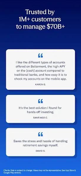 Betterment Invest & Save Money screenshot 7